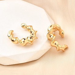 Brass Cuff Earrings&nbsp;EJEW-F370-12G