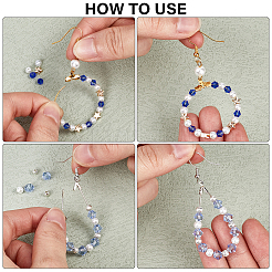 DIY Ring & Teardrop Brass Dangle Earring Making Kit&nbsp;KK-SP0002-11