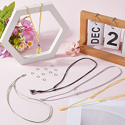 DIY Adjustable Korean Waxed Polyester Cord Necklaecs Making Kits&nbsp;DIY-SC0028-76