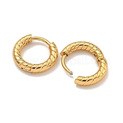 202 Stainless Steel Huggie Hoop Earrings with 304 Stainless Steel Pins for Women&nbsp;EJEW-H003-04G
