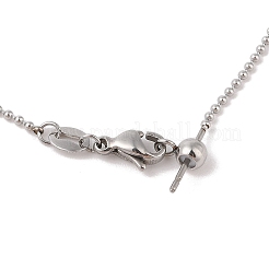 304 Stainless Steel Ball Chain Necklaces&nbsp;STAS-M065-19P