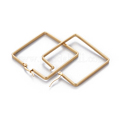 201 Stainless Steel Angular Hoop Earrings&nbsp;EJEW-F219-02B-G
