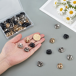 48Pcs 4 Colors Alloy Cord Locks&nbsp;FIND-PH0062-18