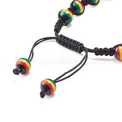 Adjustable Braided Beads Bracelets&nbsp;BJEW-JB07014