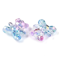 Gradient Color Transparrent Acrylic European Beads&nbsp;OACR-P024-01-01