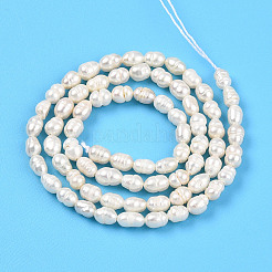 Natural Cultured Freshwater Pearl Beads Strands&nbsp;PEAR-N012-03S-01