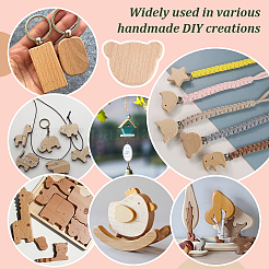 1 Set Unfinished Wooden Chips&nbsp;WOOD-OC0003-98A