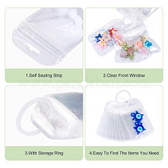 50Pcs Transparent Plastic Resealable Packaging Bags&nbsp;OPP-TA0001-28