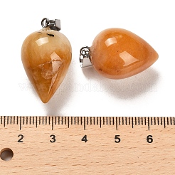 Natural Topaz Jade Pendants&nbsp;G-M424-02P-02