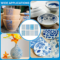8 Sheets 8 Styles Paper Ceramic Decals&nbsp;DIY-BC0015-04