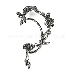 316 Surgical Stainless Flower Cuff Earrings&nbsp;LS-EJEW-C160-05A