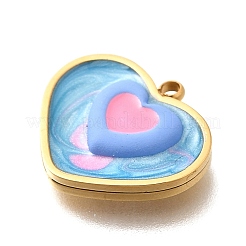 Brass Enamel Pendants&nbsp;STAS-Q347-01G-C-1