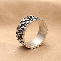 Punk Style 304 Stainless Steel Finger Rings for Men&nbsp;FS-WG83721-01