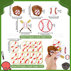 Sport Theme Polyester Iron on/Sew on Patches&nbsp;DIY-PH0032-09
