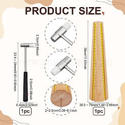 1Pc Jewelry Tool Round Wooden Bracelet Sizing Bangle Mandrel&nbsp;TOOL-PH0001-97