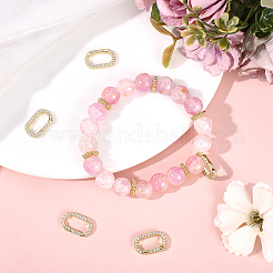 5Pcs Brass Micro Pave Cubic Zirconia Spring Gate Rings&nbsp;KK-HY0004-29