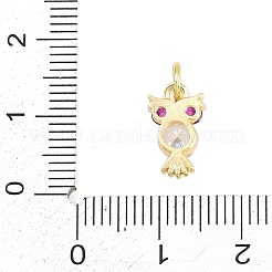Brass Micro Pave Cubic Zirconia Pendants&nbsp;LS-KK-F938-34G-02