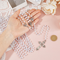 Alloy Plastic Pearl Beads Wedding Lasso Rope for Wedding&nbsp;HJEW-DC00129