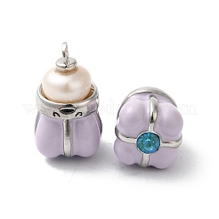 Rack Plating Brass Cubic Zirconia Pendants&nbsp;KK-G504-09