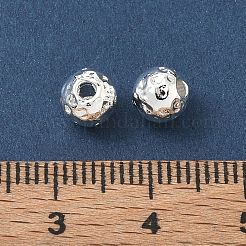 304 Stainless Steel Hammered Round Spacer Beads&nbsp;SA-CBA37BC-01B-S