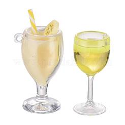 16Pcs 4 Style Imitation Juice Goblet Draft Beer Pendants&nbsp;CRES-ZZ0001-01