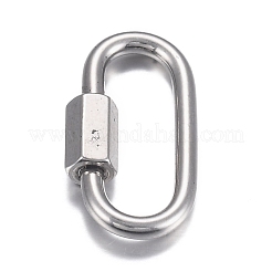 304 Stainless Steel Screw Carabiner Lock Charms&nbsp;STAS-H107-04A