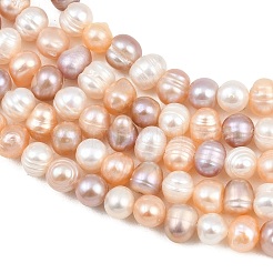 Three Color Natural Cultured Freshwater Pearl Beads Strands&nbsp;PA-CBAFEE8-07
