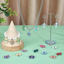 48Pcs 24 Styles Glass & Alloy Pendants&nbsp;PALLOY-GO00053