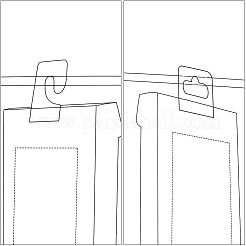 Transparent Self Adhesive Hang Tabs&nbsp;CDIS-NB0001-06
