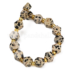 Natural Dalmatian Jasper Beads Strands&nbsp;G-F833-B06-01