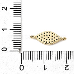 Brass Micro Pave Sky Blue and Clear Cubic Zirconia Connector Charms&nbsp;KK-H529-05A-G
