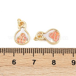 Brass Enamel Charms&nbsp;KK-H078-15G