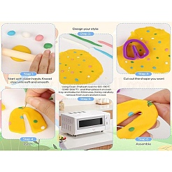 DIY Polymer Clay Dangle Earring Making Kits&nbsp;DIY-YWC0005-05A