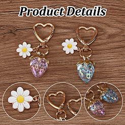 3Pcs 3 Colors Acrylic Strawberry Pendant Decorations&nbsp;AJEW-HY0001-96