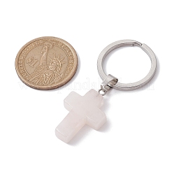 Natural Rose Quartz Keychains&nbsp;KEYC-JKC00729-03