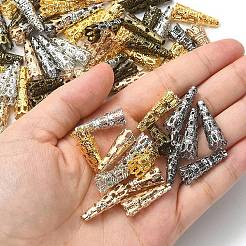 100Pcs 5 Colors Iron Filigree Bead Caps&nbsp;IFIN-YW0003-18