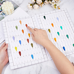 Paper Nail Art Display Color Book&nbsp;ODIS-WH0075-116C