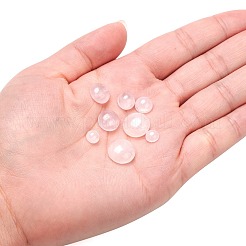 8Pcs 4 Style Natural Rose Quartz Cabochons&nbsp;G-FS0001-76