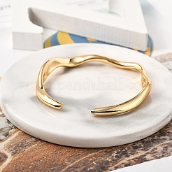 Brass Cuff Bangles&nbsp;BJEW-F482-05G
