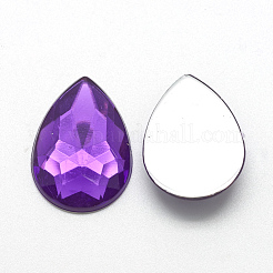 Acrylic Rhinestone Flat Back Cabochons&nbsp;GACR-Q010-10x14-13