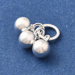 925 Sterling Silver 3 Round Ball Charms&nbsp;STER-L066-03S