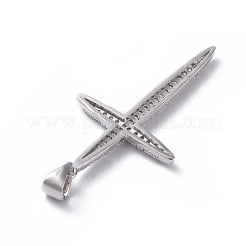 Brass Micro Pave Cubic Zirconia Pendants&nbsp;ZIRC-G159-02P-05