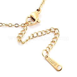 304 Stainless Steel Pendant Necklaces&nbsp;LS-NJEW-P306-01G