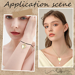 5Pcs Heart Brass Pendants&nbsp;KK-BBC0025-56