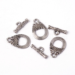 Tibetan Silver Toggle Clasps&nbsp;X-AC2014-NF