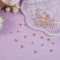 60Pcs 2 Colors Brass Crimp Beads&nbsp;KK-ME0003-34
