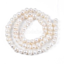 Natural Cultured Freshwater Pearl Beads Strands&nbsp;PEAR-N013-04A