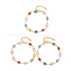 304 Stainless Steel Oval Link Bracelets for Woman&nbsp;BJEW-S157-10G