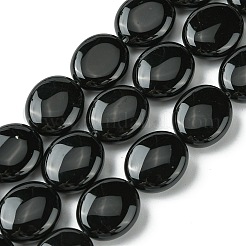 Natural Black Onyx(Dyed & Heated) Beads Strands&nbsp;G-K365-B12-02