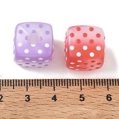 Printed Acrylic European Beads&nbsp;AC-CBA4EF4-07